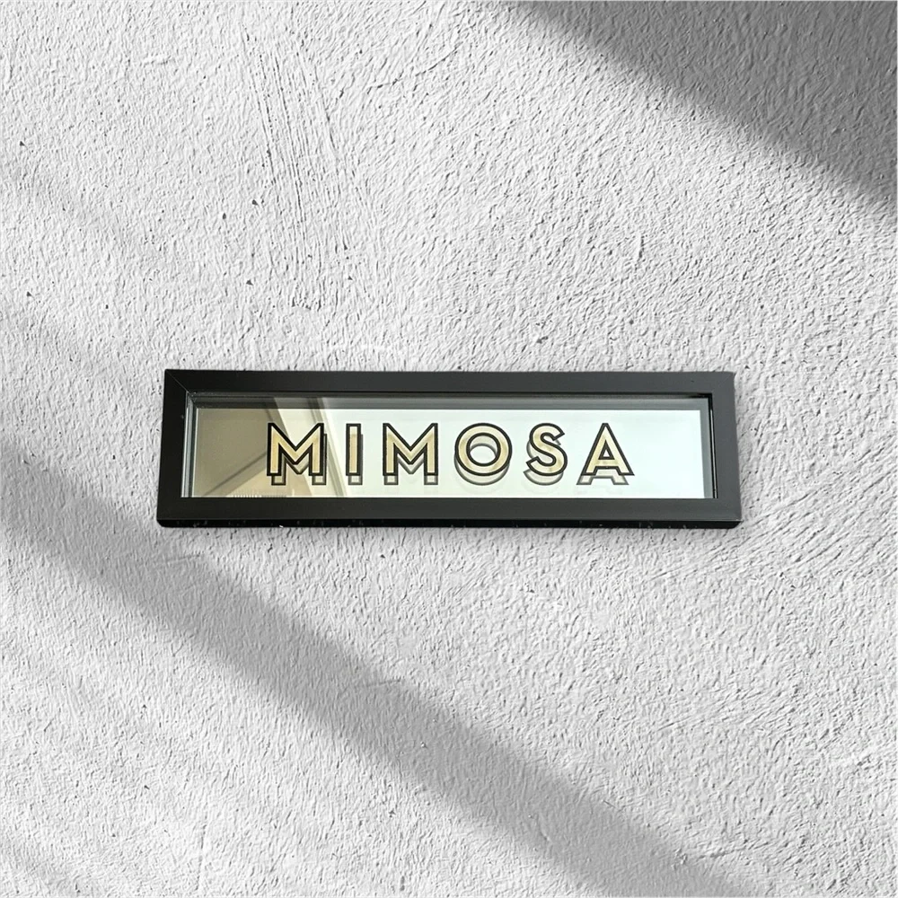 Z Gallerie Mirrored ‘Mimosa’ Framed Wall Art Decorative Home Accent Sign 25x7”